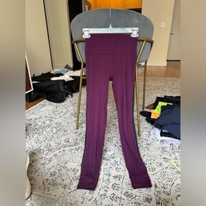 Stori purple with black side stripes leggings
